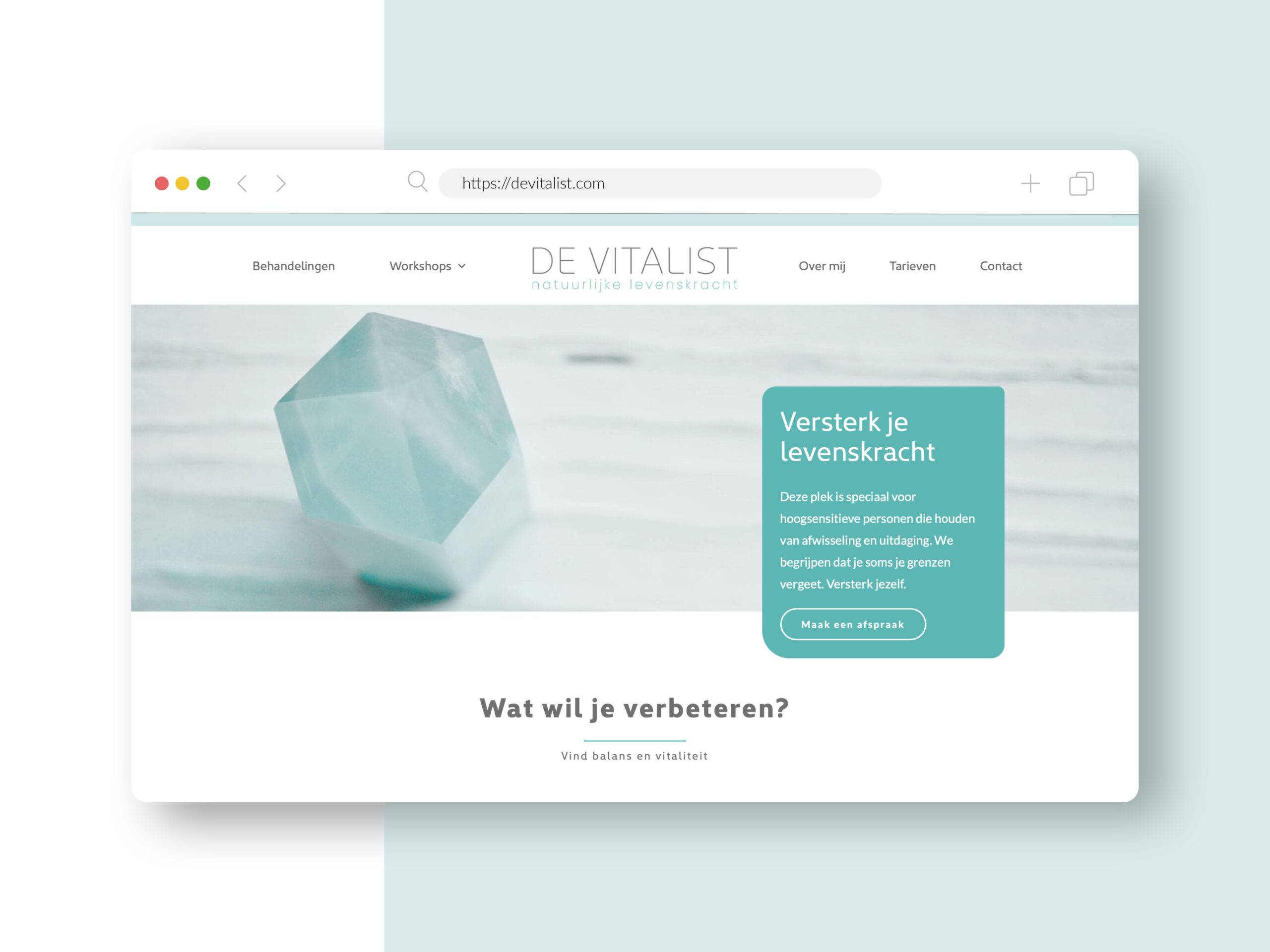 Wordpress webdesign_De Vitalist